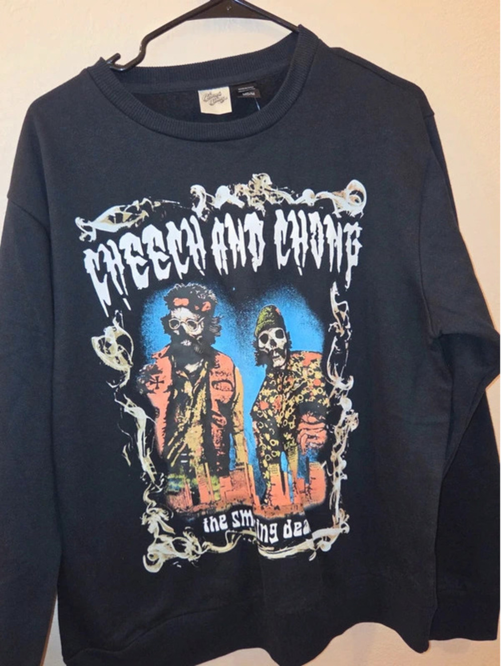 Check and chong sweater medium